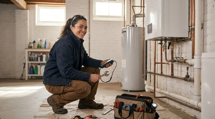 Licensed technician conducting gas line repair Morrisania Bronx pressure test